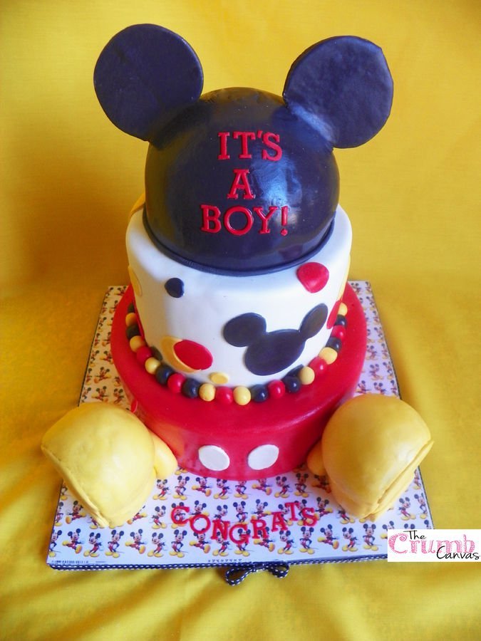 Baby Shower Cakes  Baby Shower Cakes Mickey Mouse