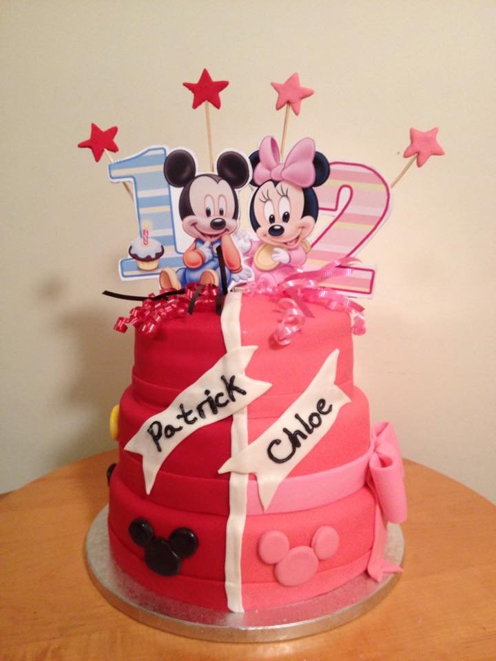 Mickey And Minnie Mouse Cake By Samueldesigns On Deviantart
