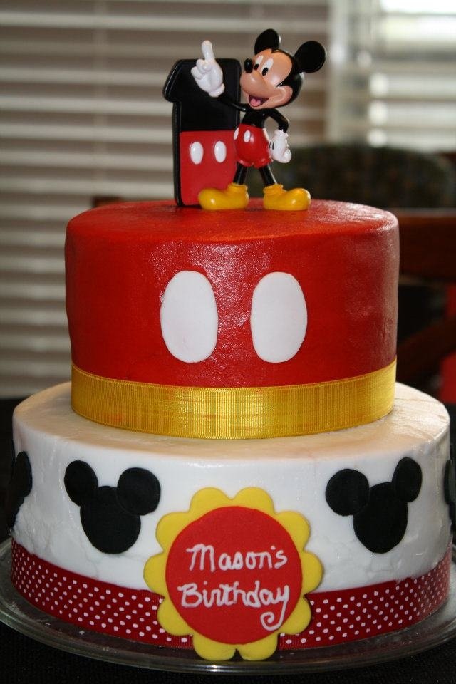 Mickey Mouse 1st Birthday, Mickey Mouse And 1st Birthday Cakes On