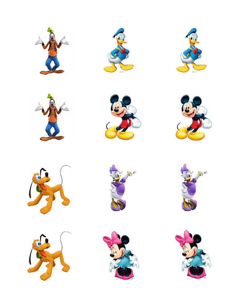Mickey Mouse Cupcake Toppers