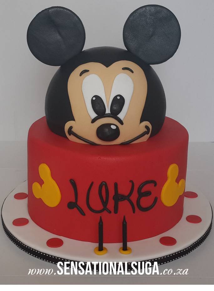 Mickey Mouse Head Cake