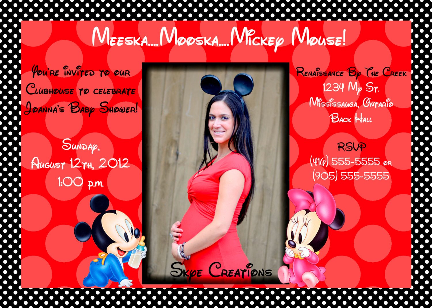 1000 Images About Mickey Minnie Twin Baby Shower On Pinterest