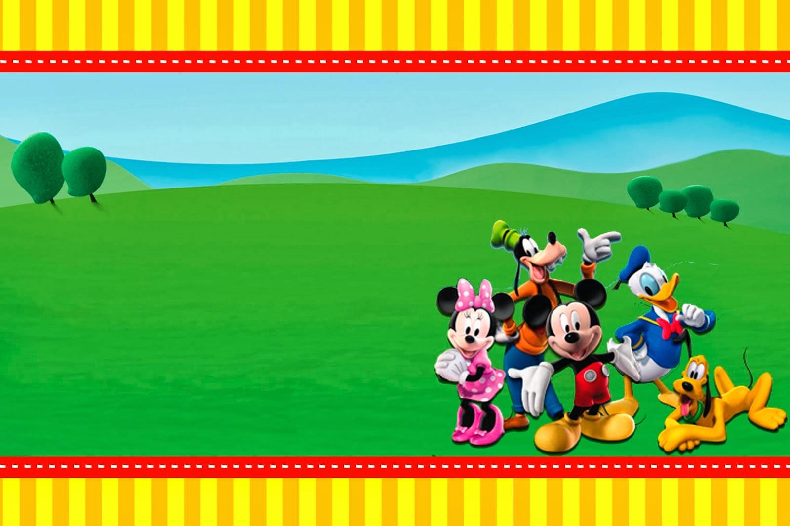 Mickey Mouse Clubhouse 1st Birthday Invitations