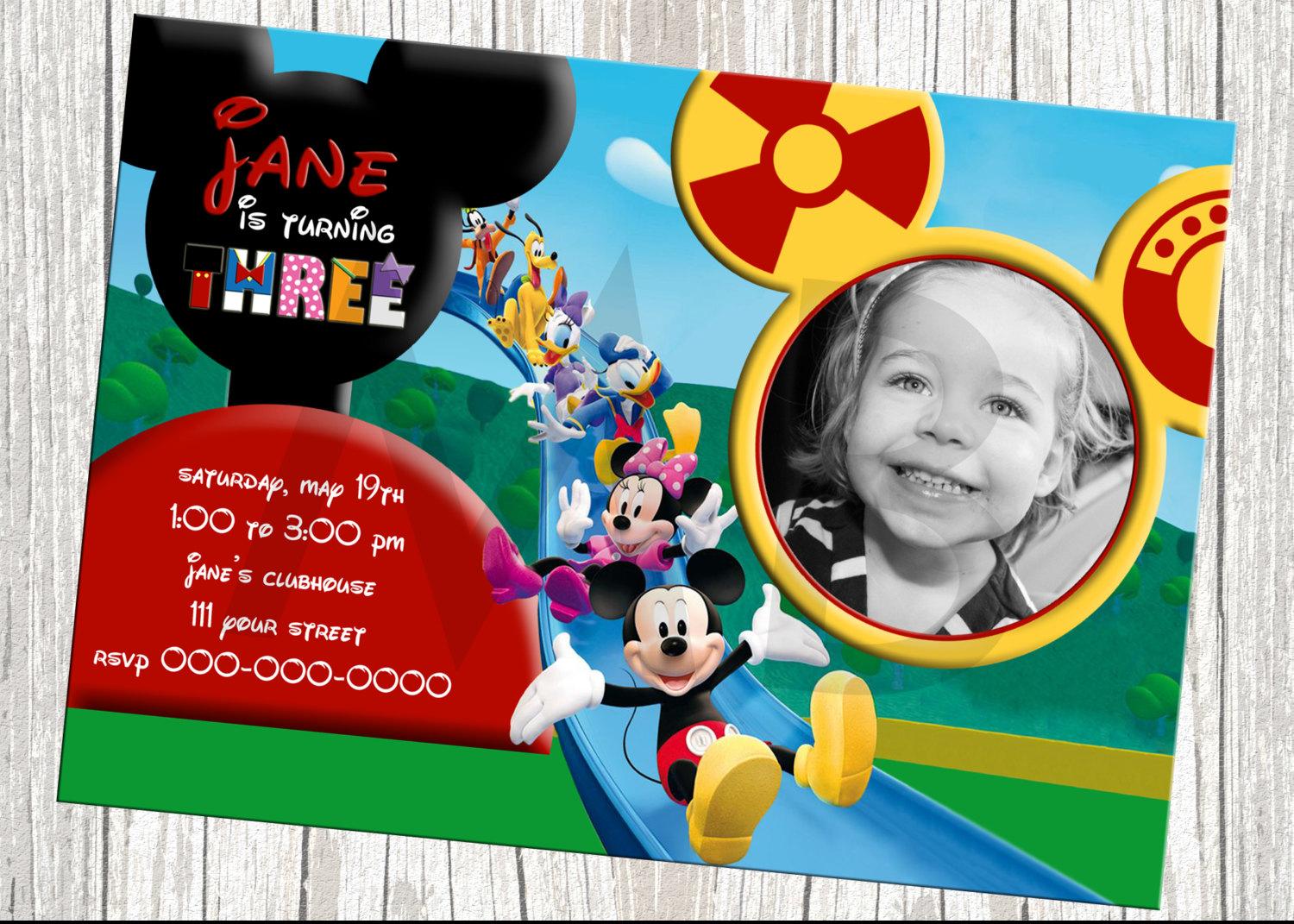 Mickey Mouse Clubhouse Birthday Invitations