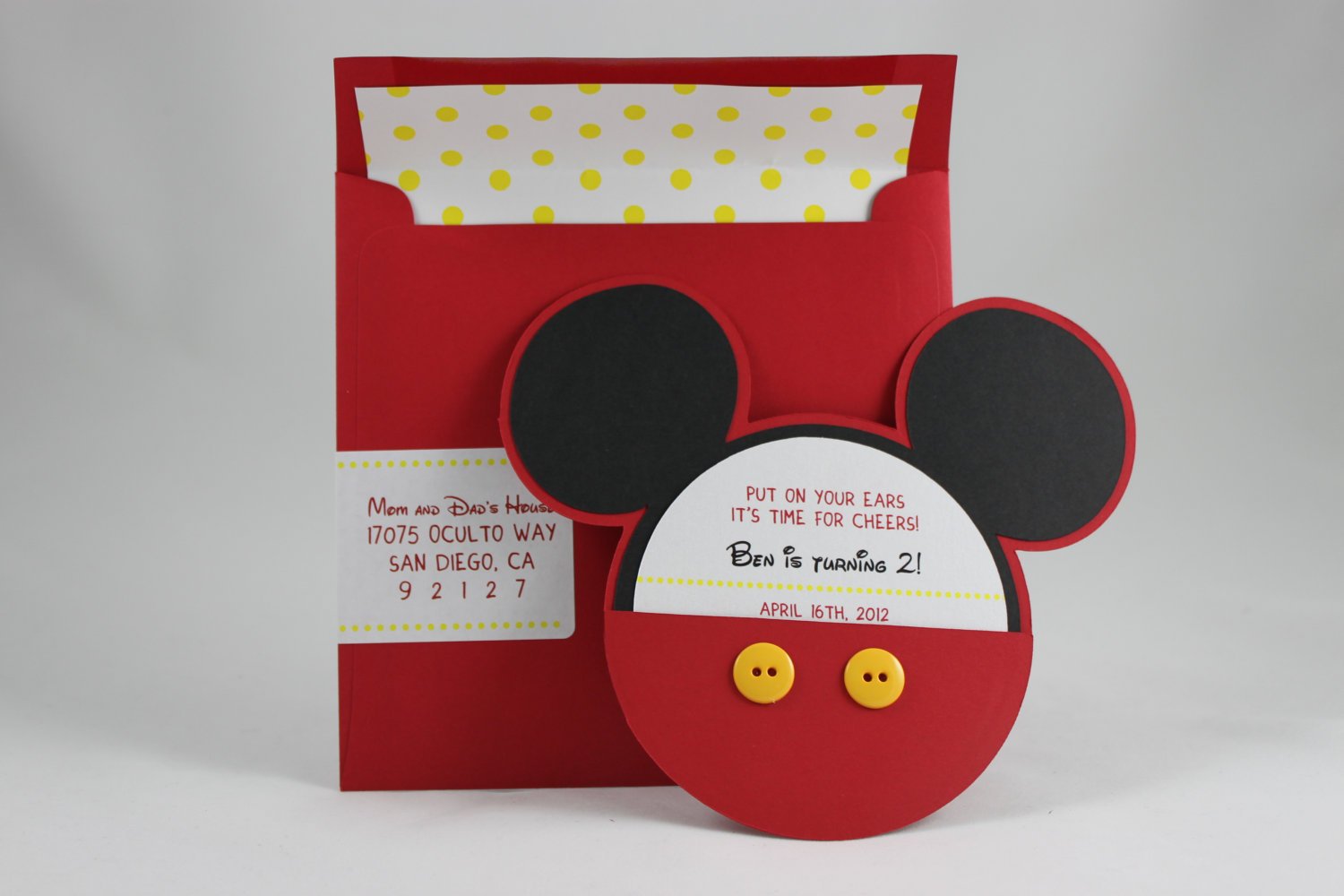 Mickey Mouse Invitation By Papercutinvites On Etsy