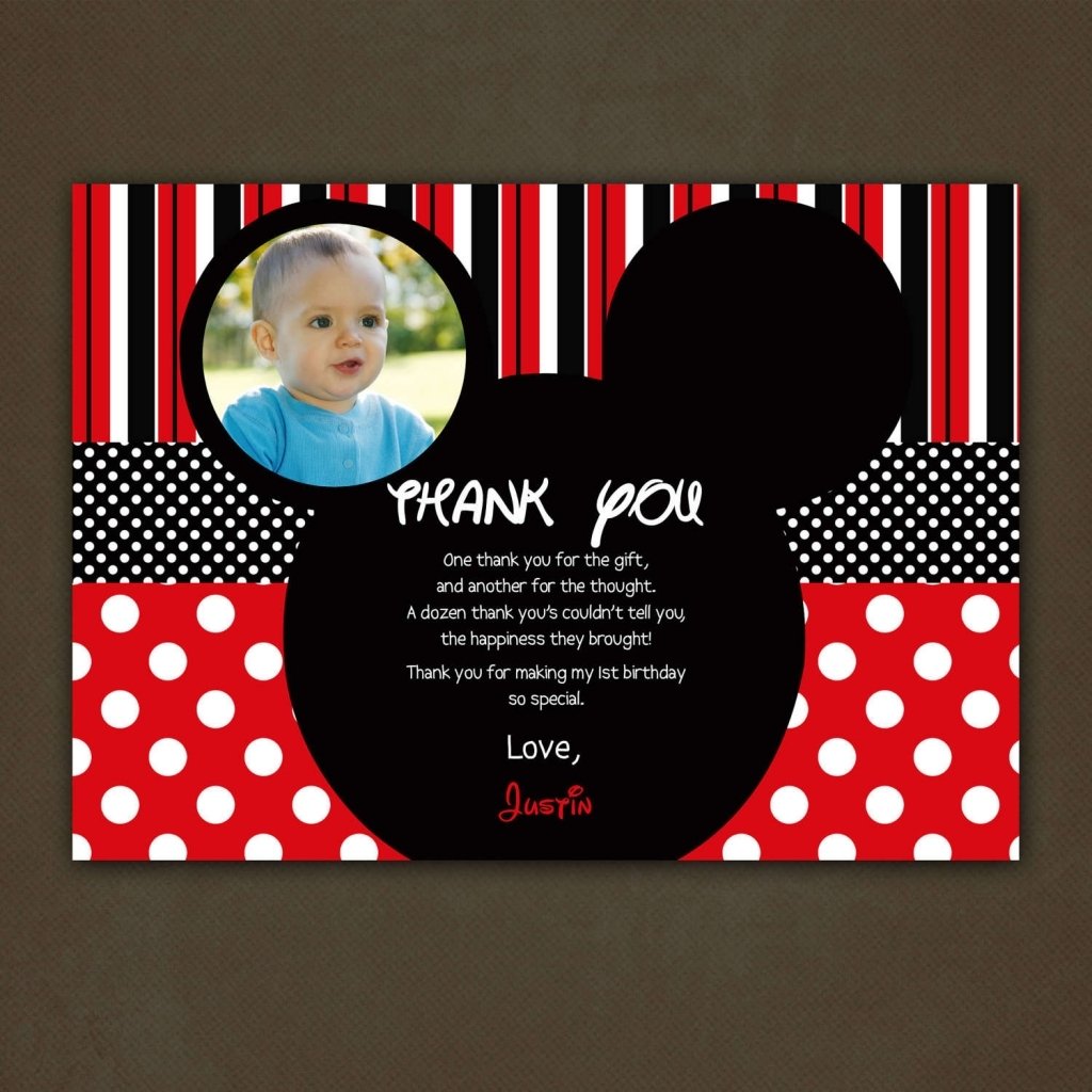 Mickey Mouse Party Invitations Personalized