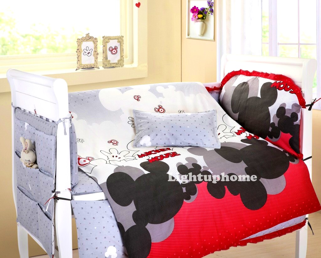 Bathroom   Delightful Mickey Mouse Crib Bedding Boys Twin