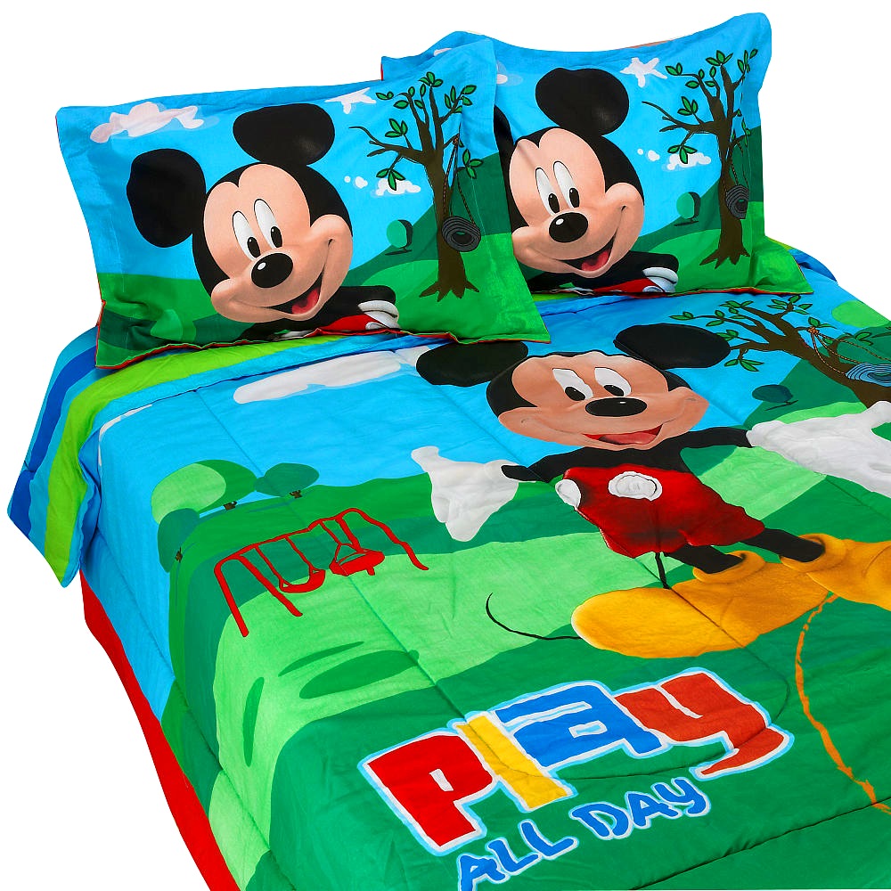 Bedroom   Fascinating Mickey Mouse Bedroom Disney Bed Set Bedding