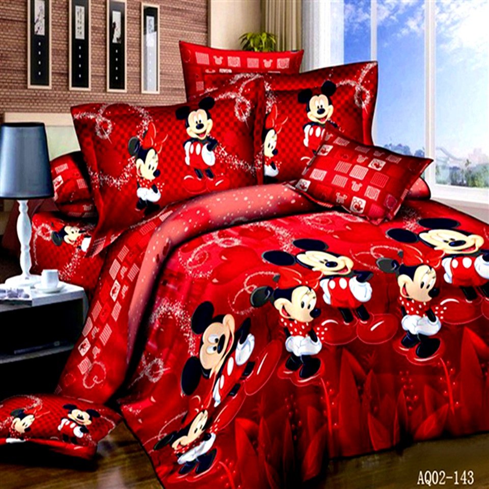 Bedroom   Wonderful Mickey Mouse Queen Size Bedding Home Design
