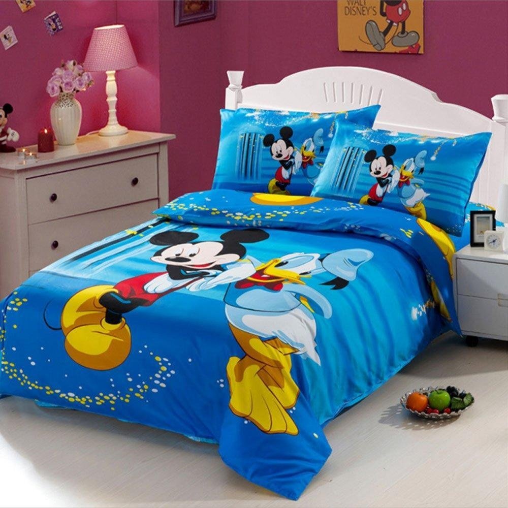 Cartoon Bedding Set Mickey Mouse And Donald Duck Bedding Sets