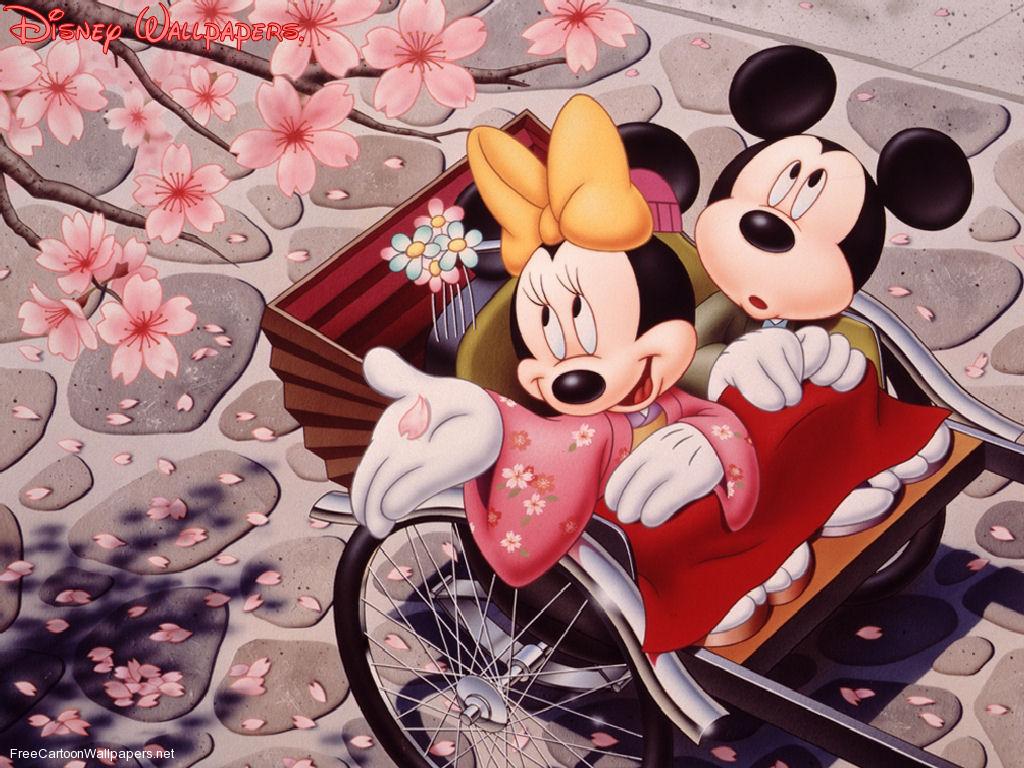 Mickey Mouse And Minnie Mouse Wallpaper