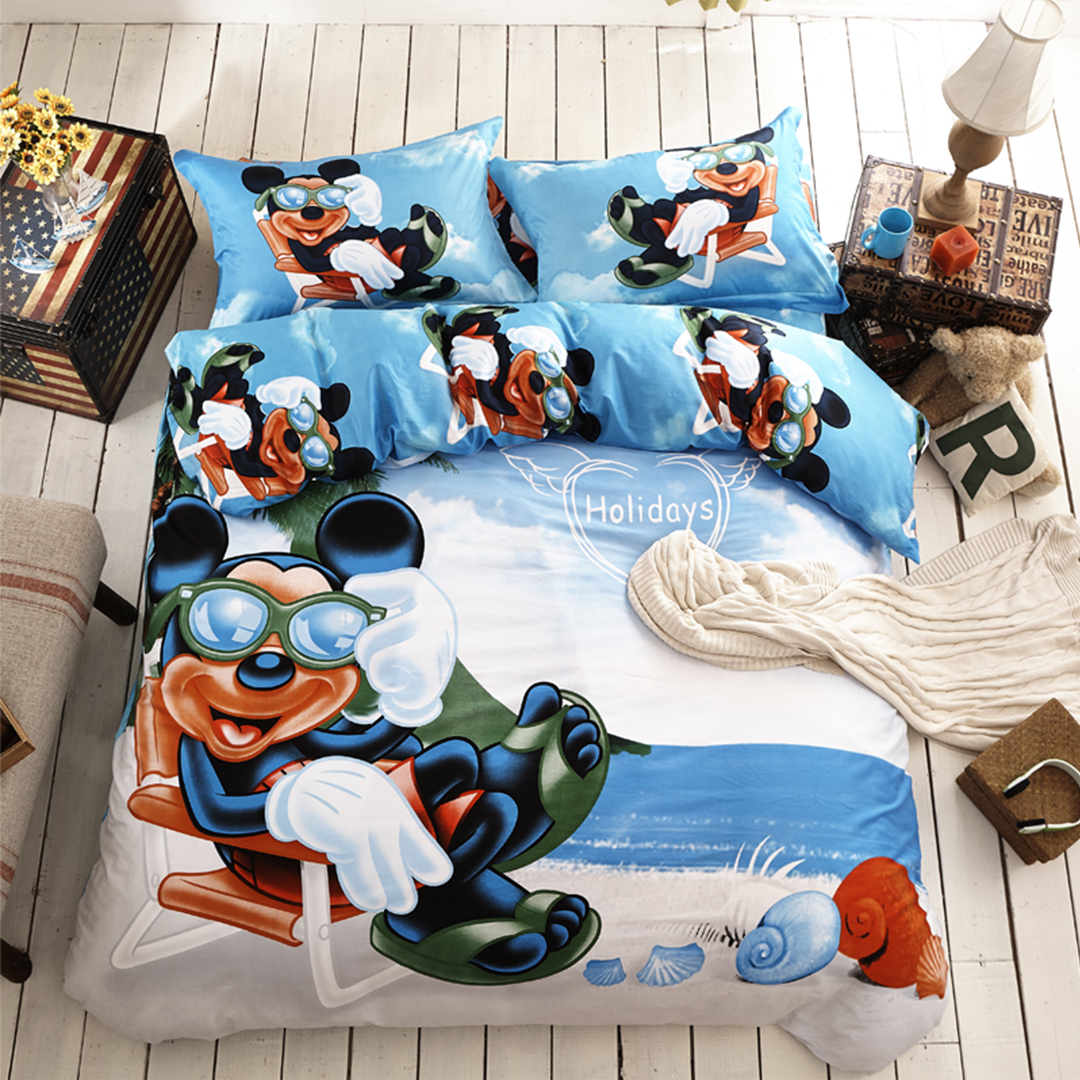 Mickey Mouse Bet Set Twin And Queen Size