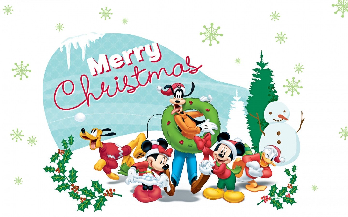 Mickey Mouse Christmas Hd Wallpapers