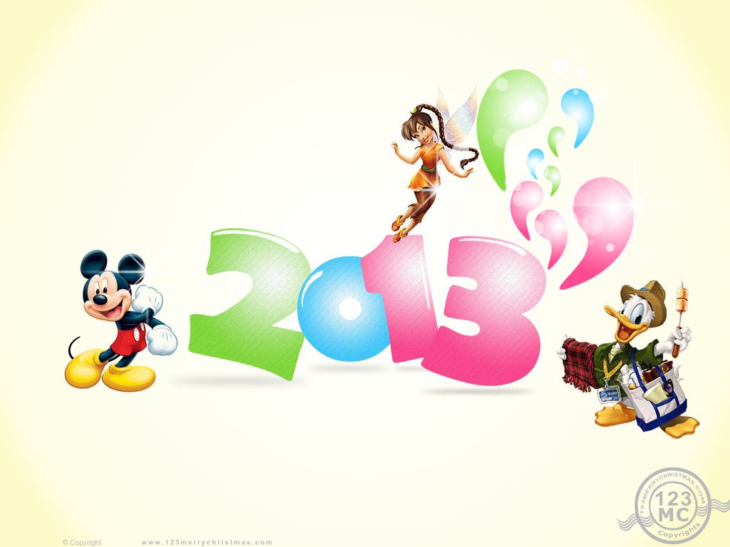 Mickey Mouse New Years Wallpaper