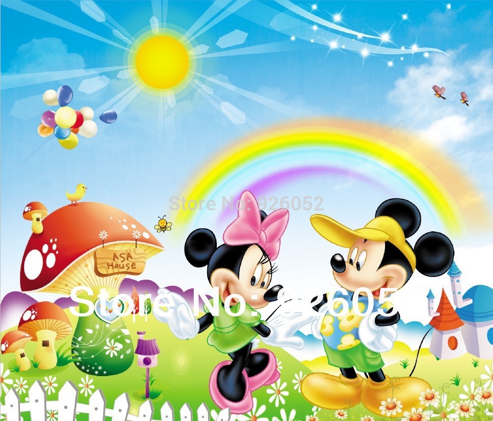 Mickey Mouse Wallpaper For Bedroom  Mickey Mouse Diy Wall Sticker