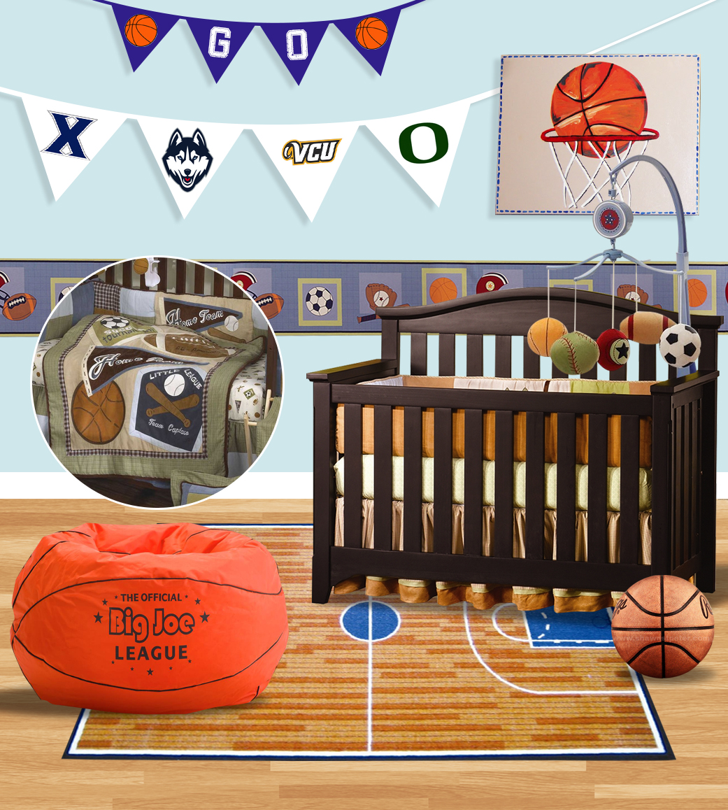 Sports Themed Baby Crib Bedding