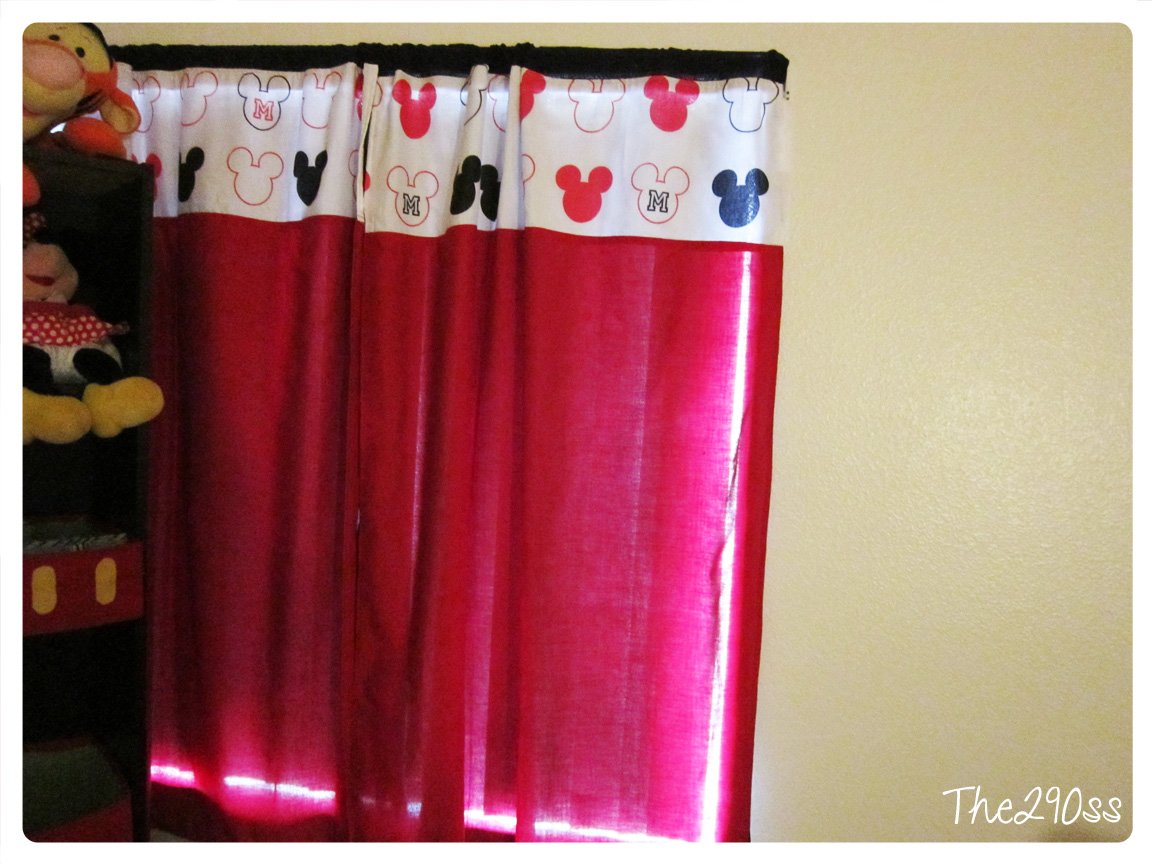 The290ss  Mickey Mouse Curtains (room Deco Tutorial)