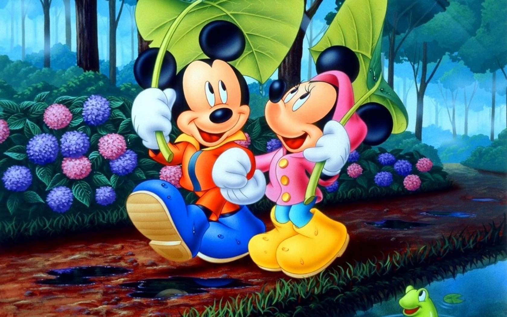 Wallpaper Mickey And Minnie Mouse