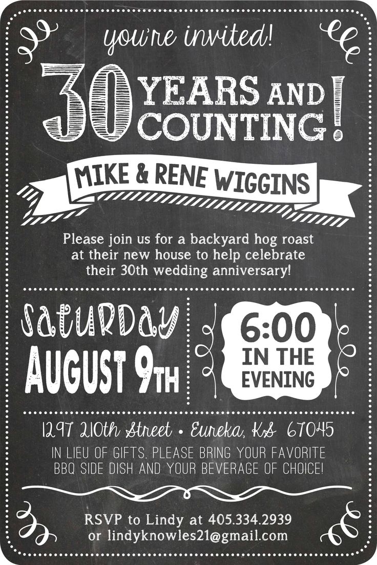 1000+ Ideas About Anniversary Party Invitations On Pinterest