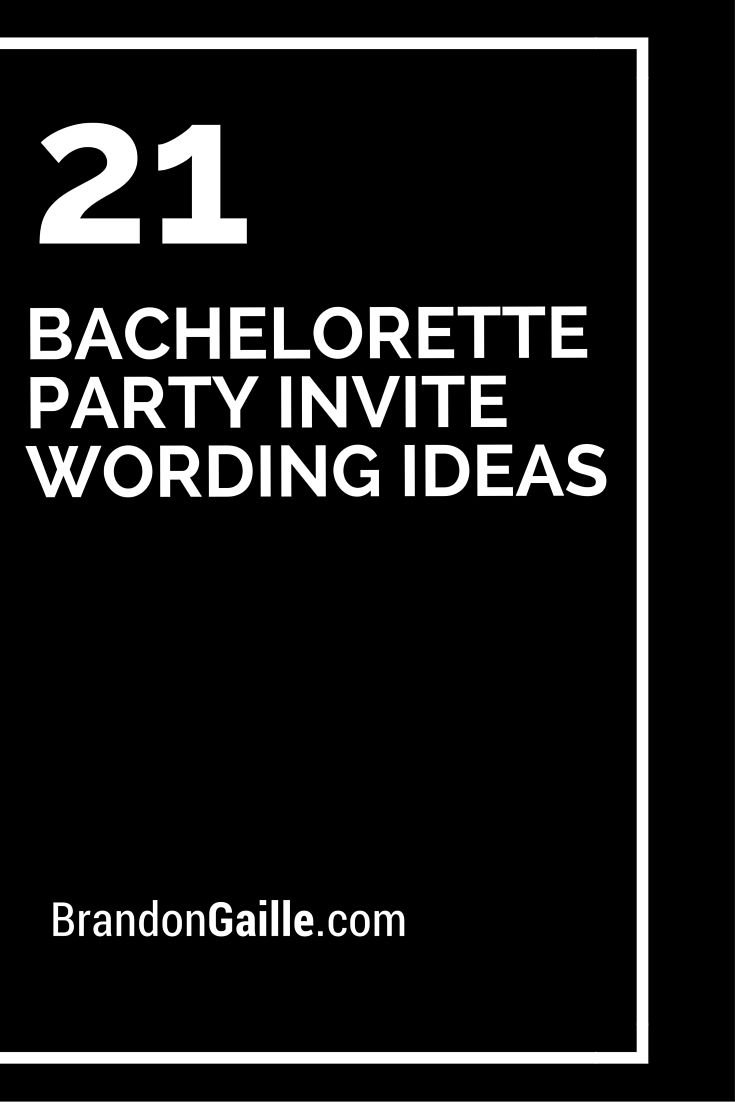 1000+ Ideas About Bachelorette Party Invitations On Pinterest