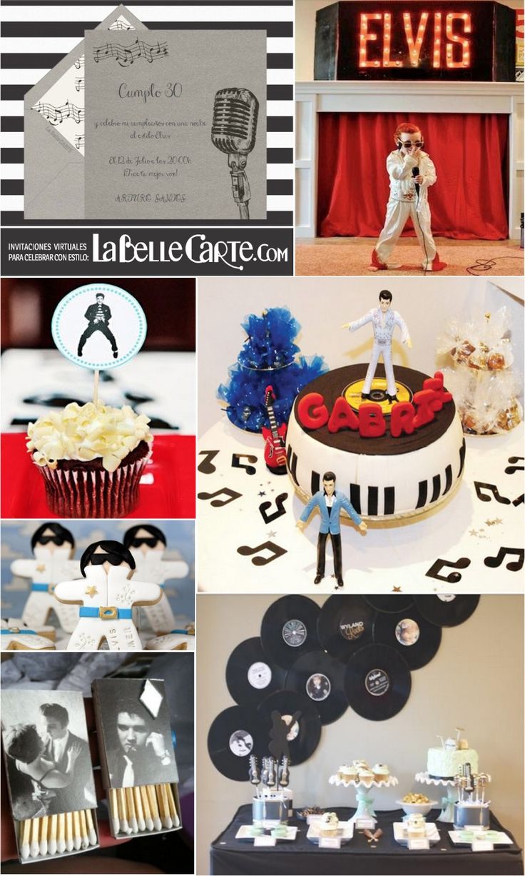 1000+ Ideas About Elvis Birthday Party On Pinterest