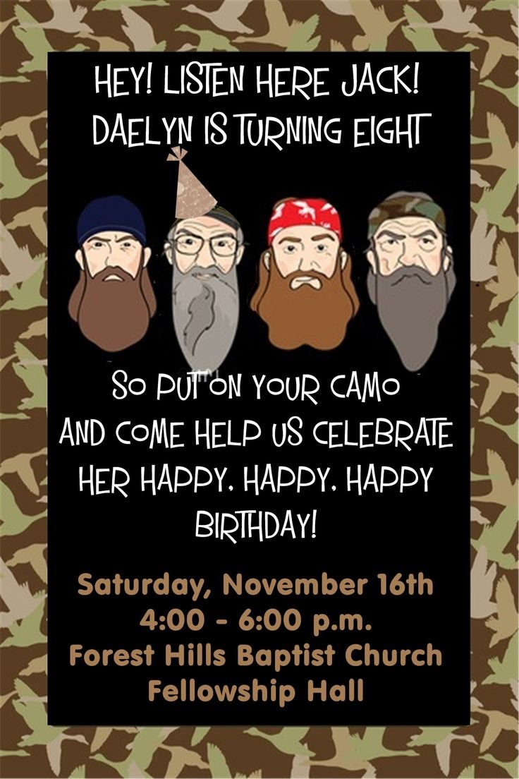 1000+ Images About Duck Dynasty Birthday On Pinterest