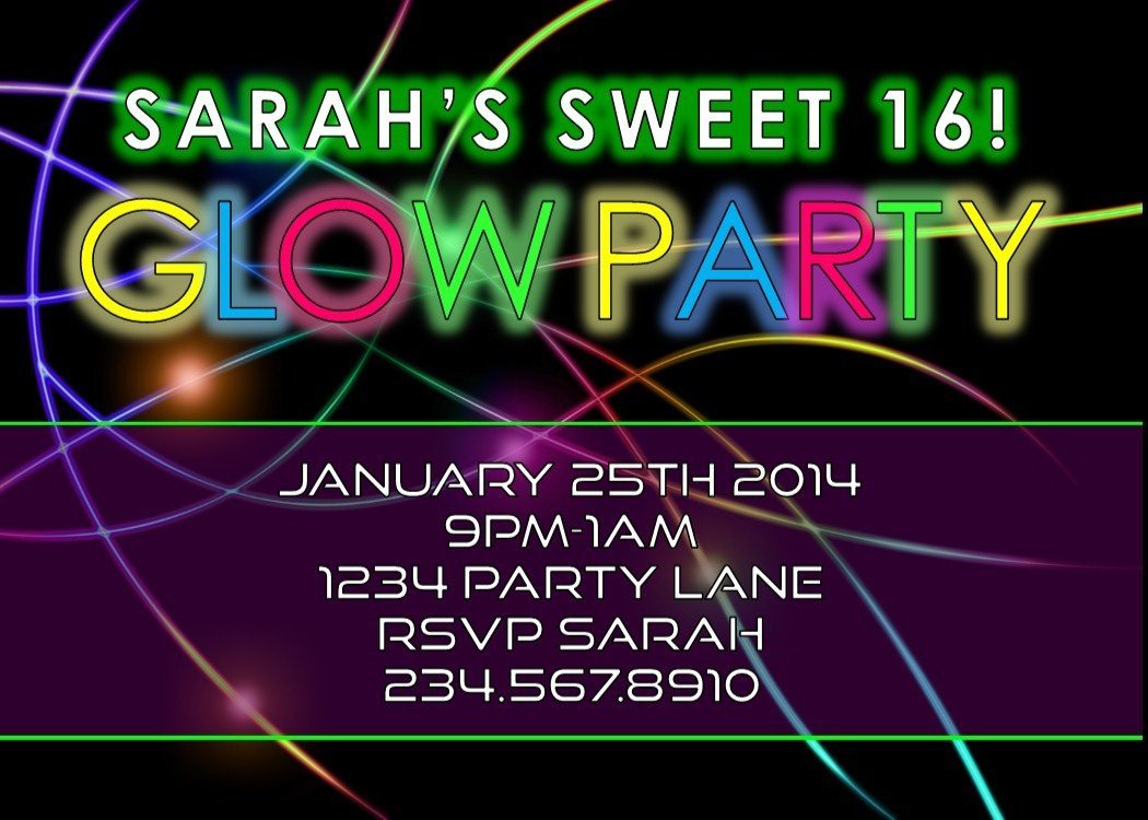 1000+ Images About Glow In The Dark Party On Pinterest