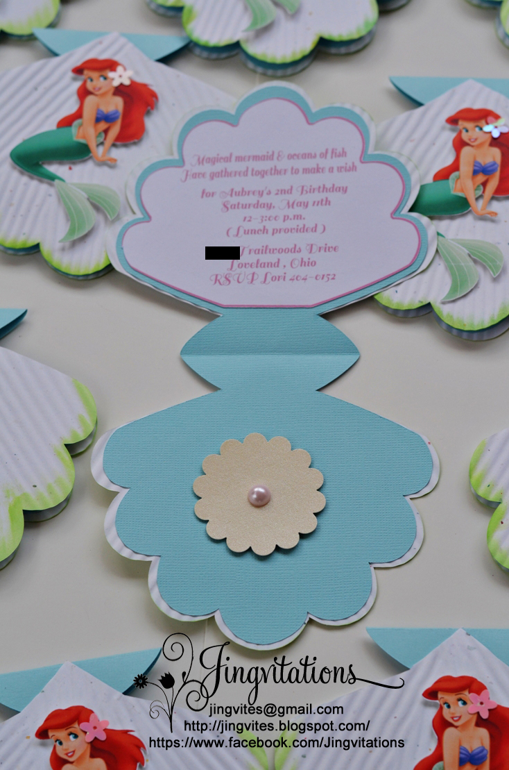 1000+ Images About Little Mermaid Party Invitations On Pinterest