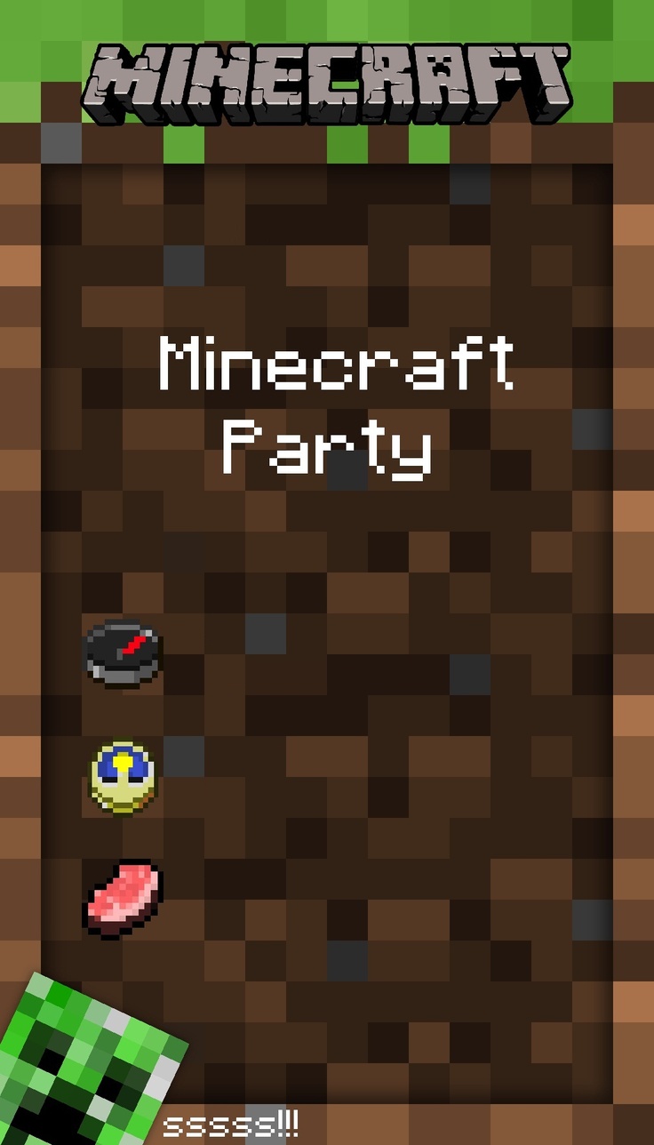 10+ Ideas About Minecraft Birthday Invitations On Pinterest