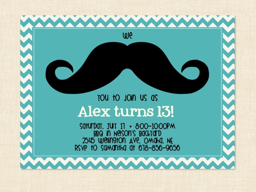 13th Birthday Party Invitation Templates Archives