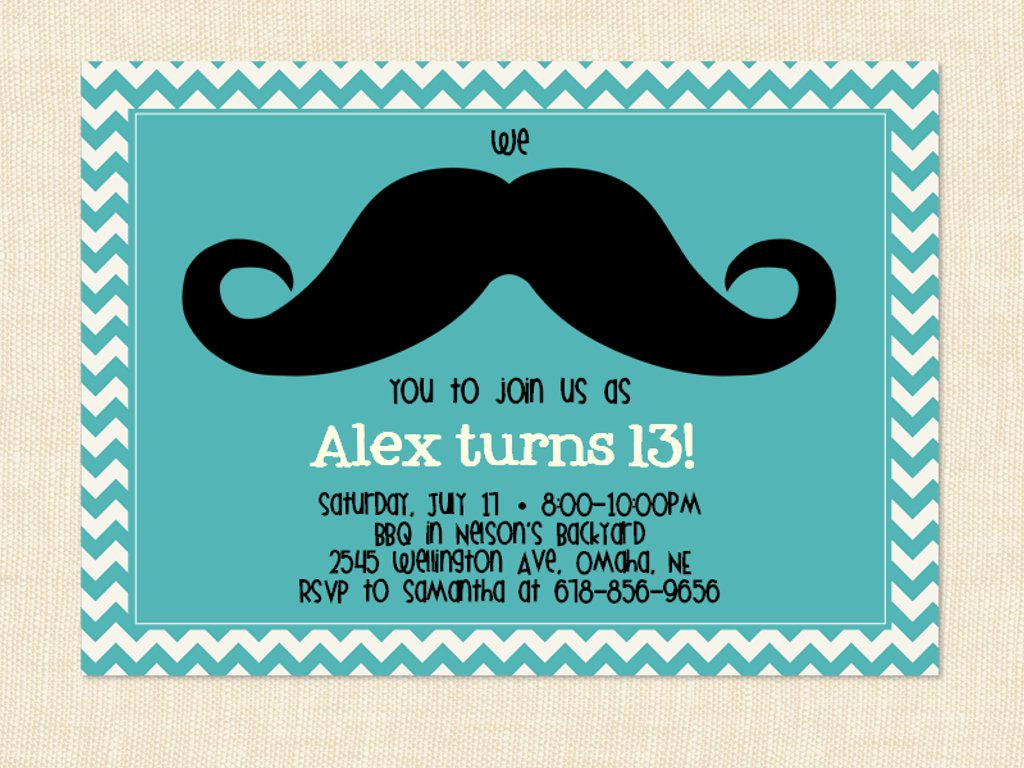 13th Birthday Party Invitations Wording