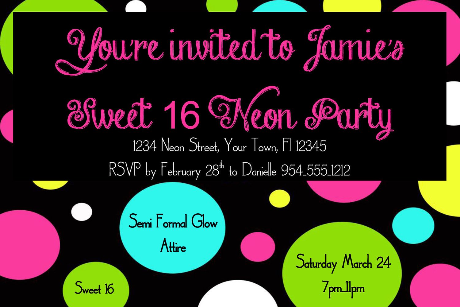 16 Birthday Invitation Templates  Sweet 16 Party Invitation