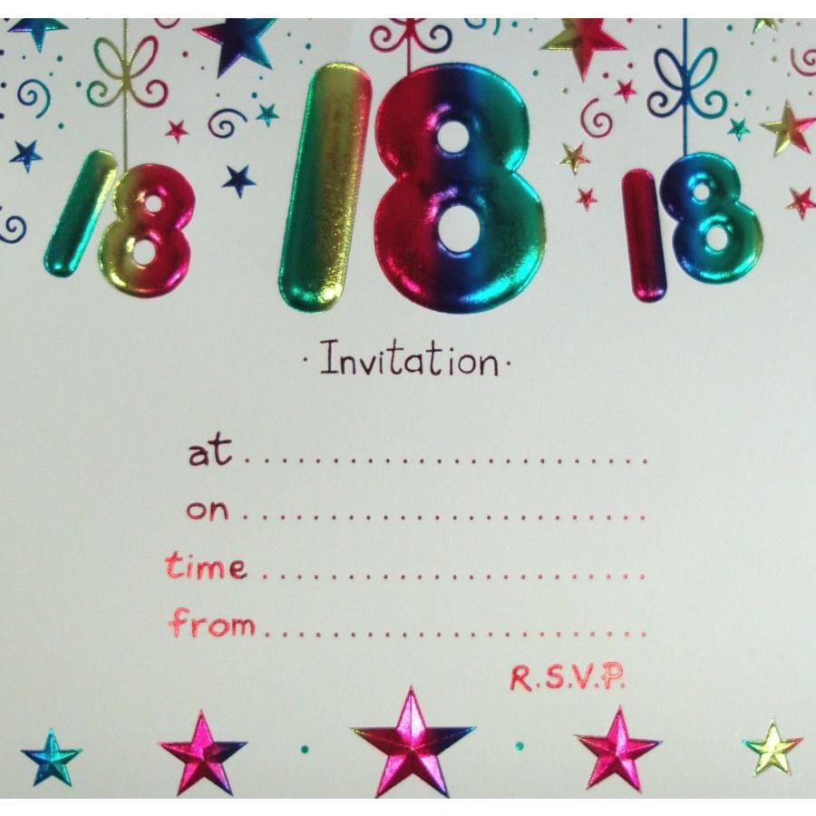 18th Birthday Party Invitations 18th Birthday Party Invitations