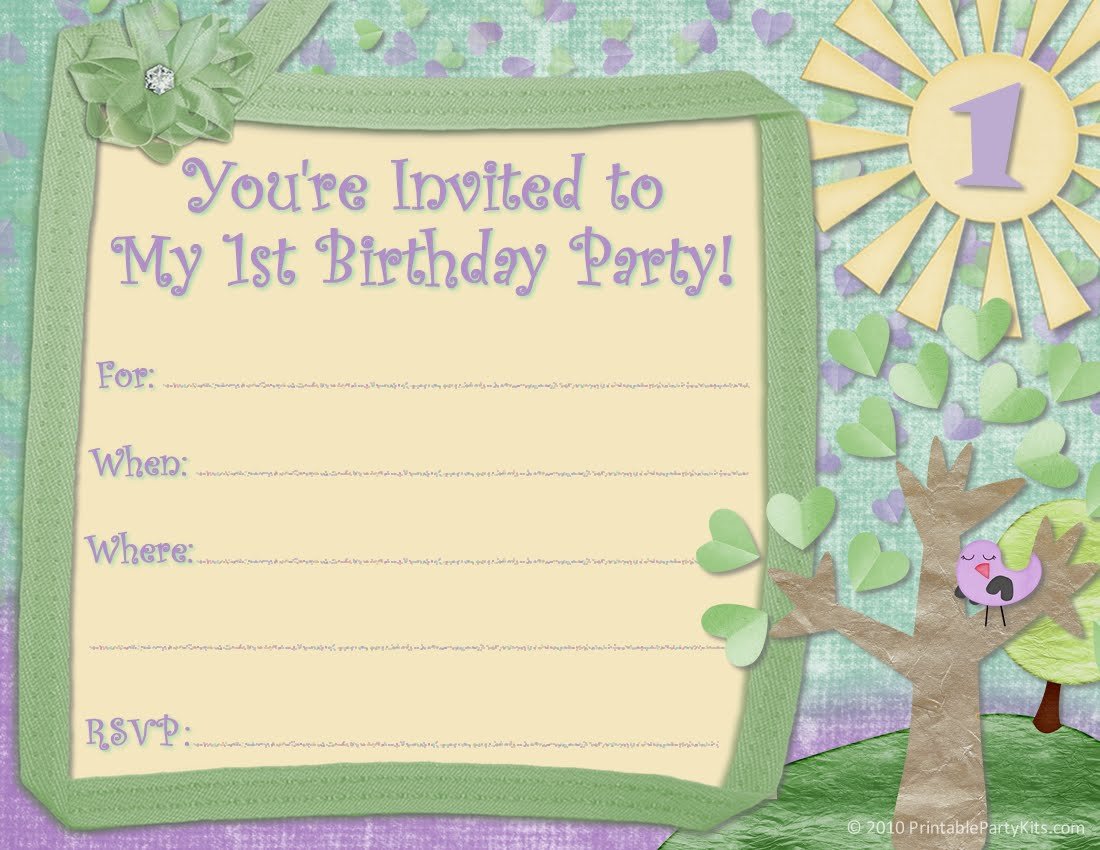 50 Free Birthday Invitation Templates