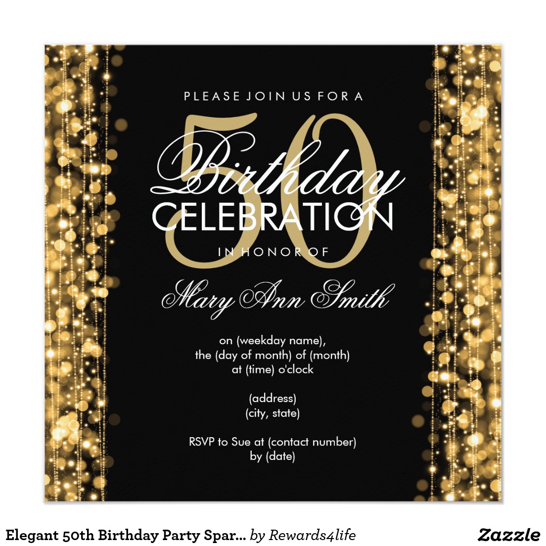 50th Birthday Party Invitations