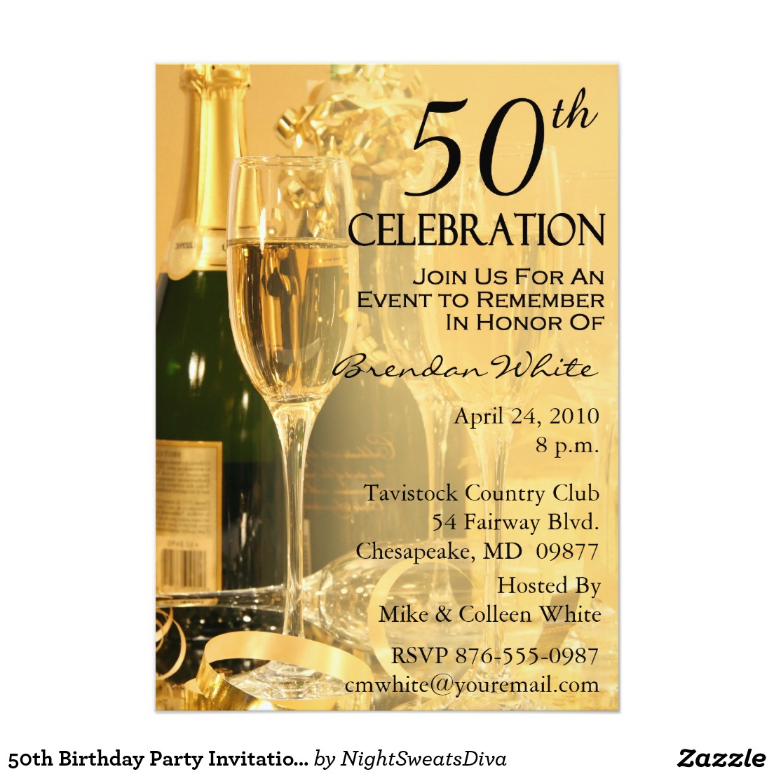 50th Birthday Party Invitations