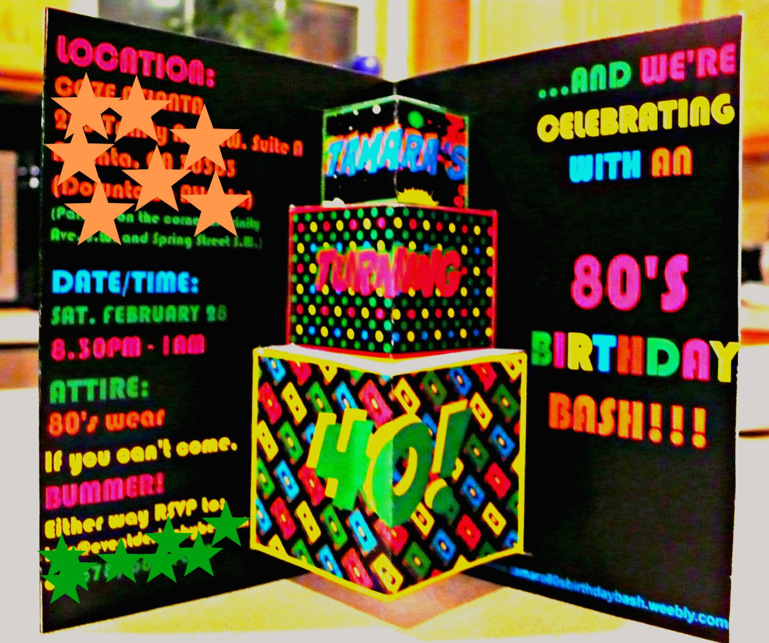 80s Invite