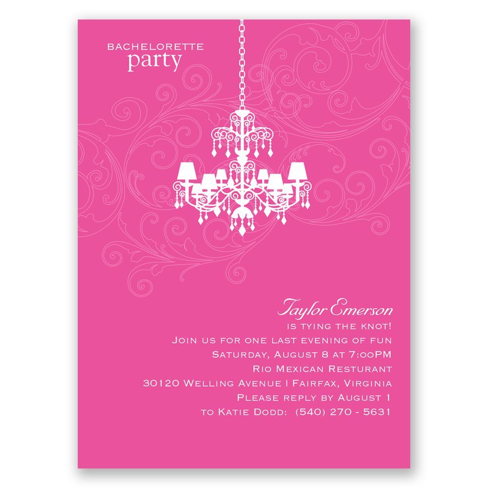 Bachelorette Party Invitations