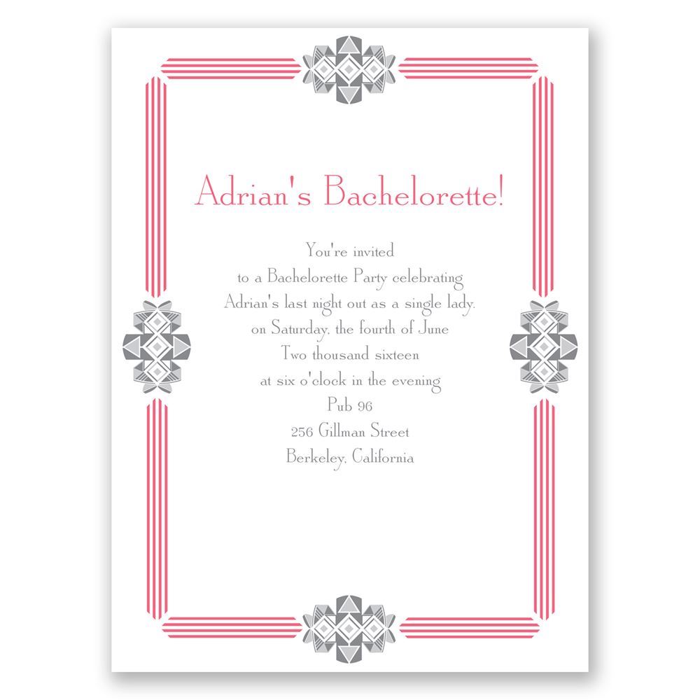 Bachelorette Party Invitations