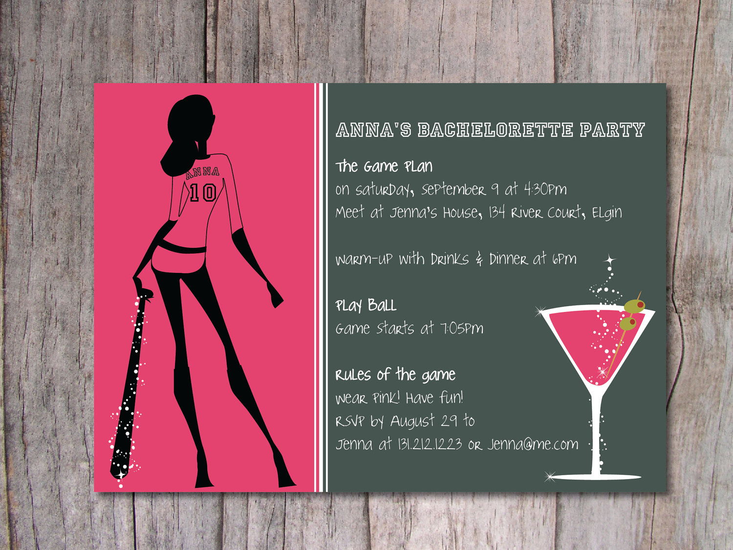 Baseball Bachelorette Party Invitation  $15 00, Via Etsy