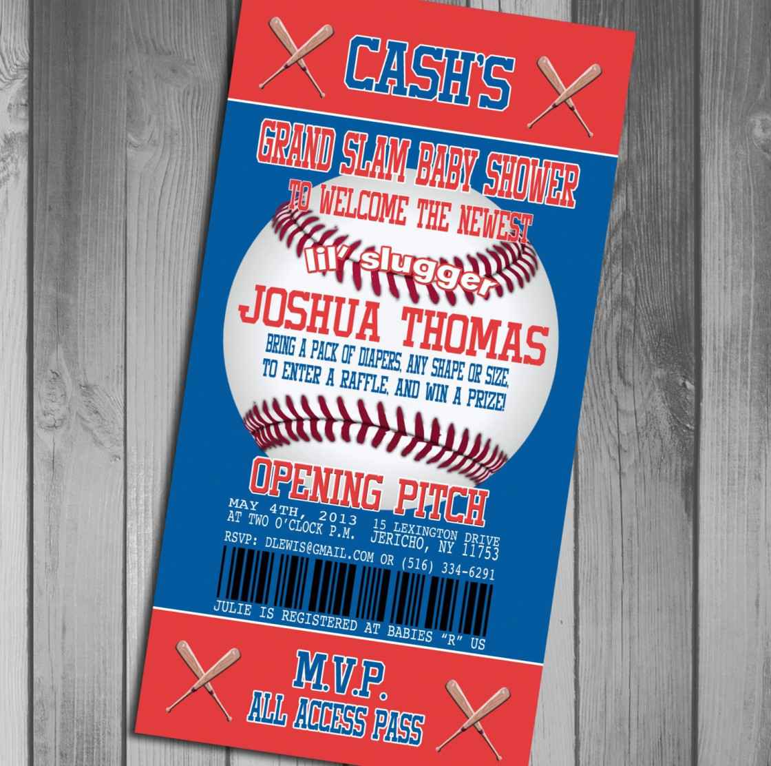 Baseball Birthday Invitations