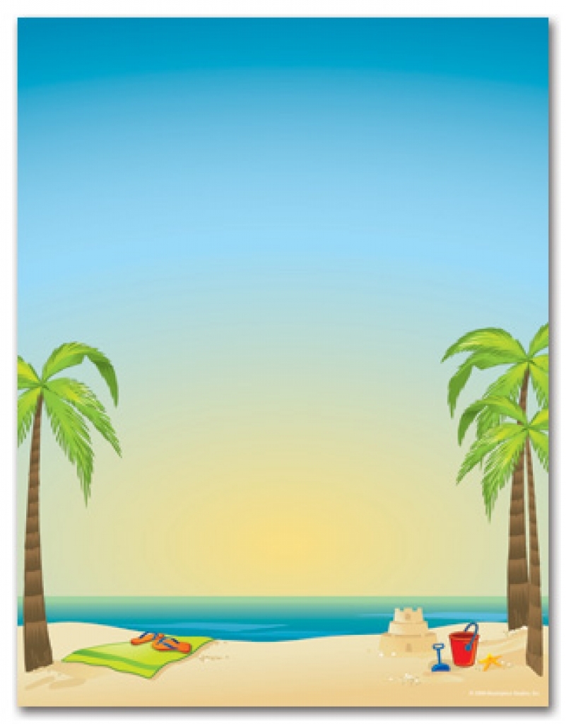 Beach Themed Birthday Invitations