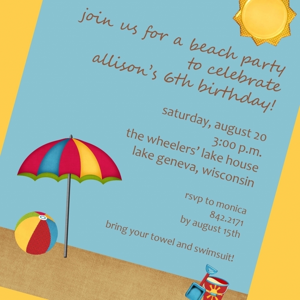 Beach Themed Party Invitations Beach Themed Engagement Party