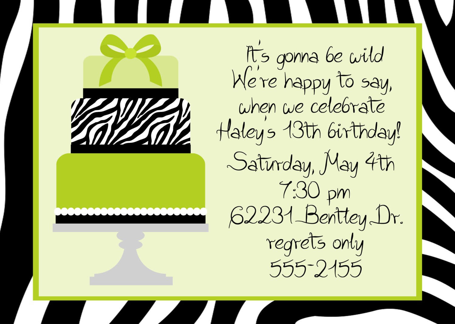 Birthday Party Invitation Text Message
