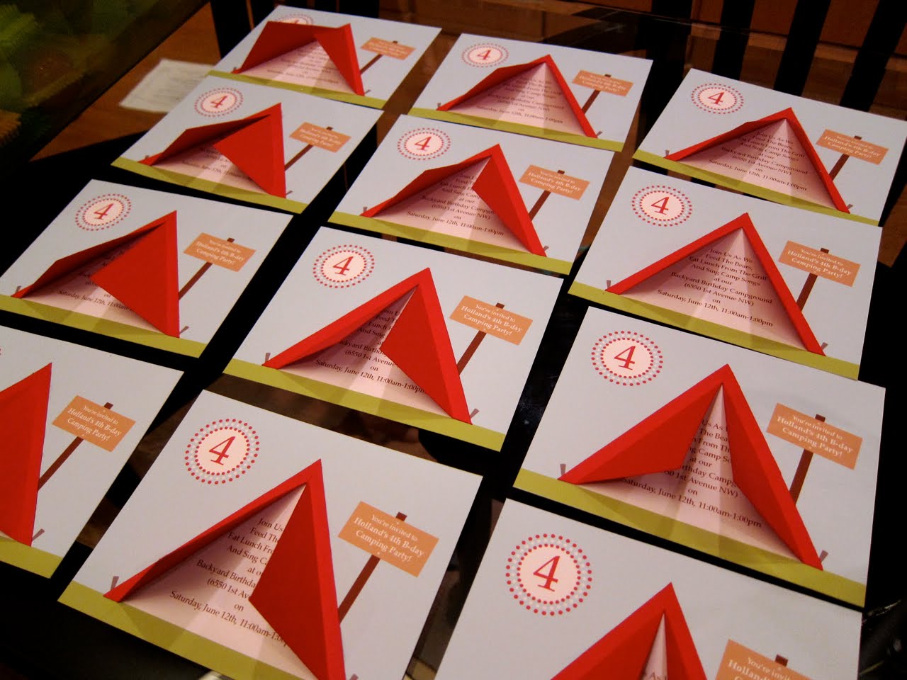 Camping Invitations