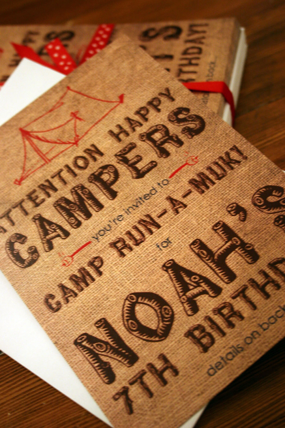 Camping Party Invitation 5x7 Printable Design By Nelliedesign1