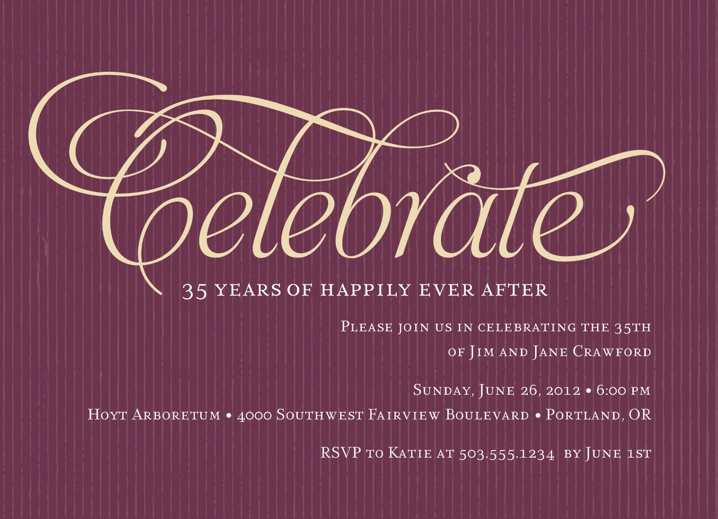 Celebration Invitation Template