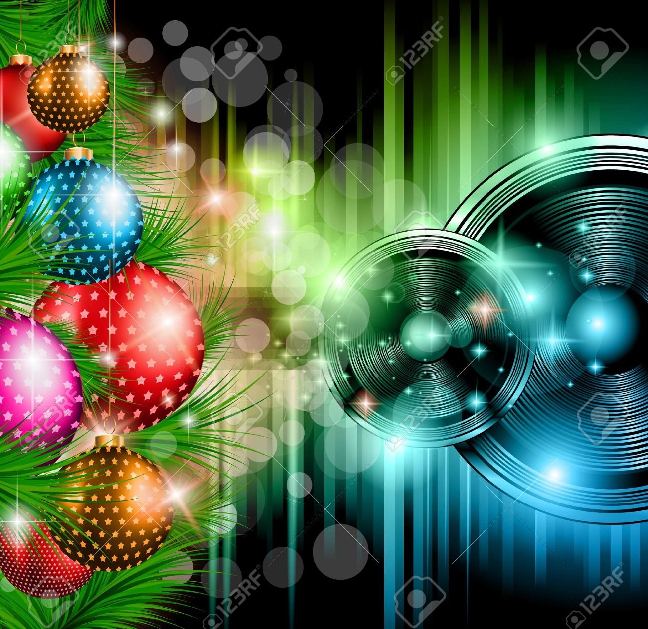 Christmas Club Party Background