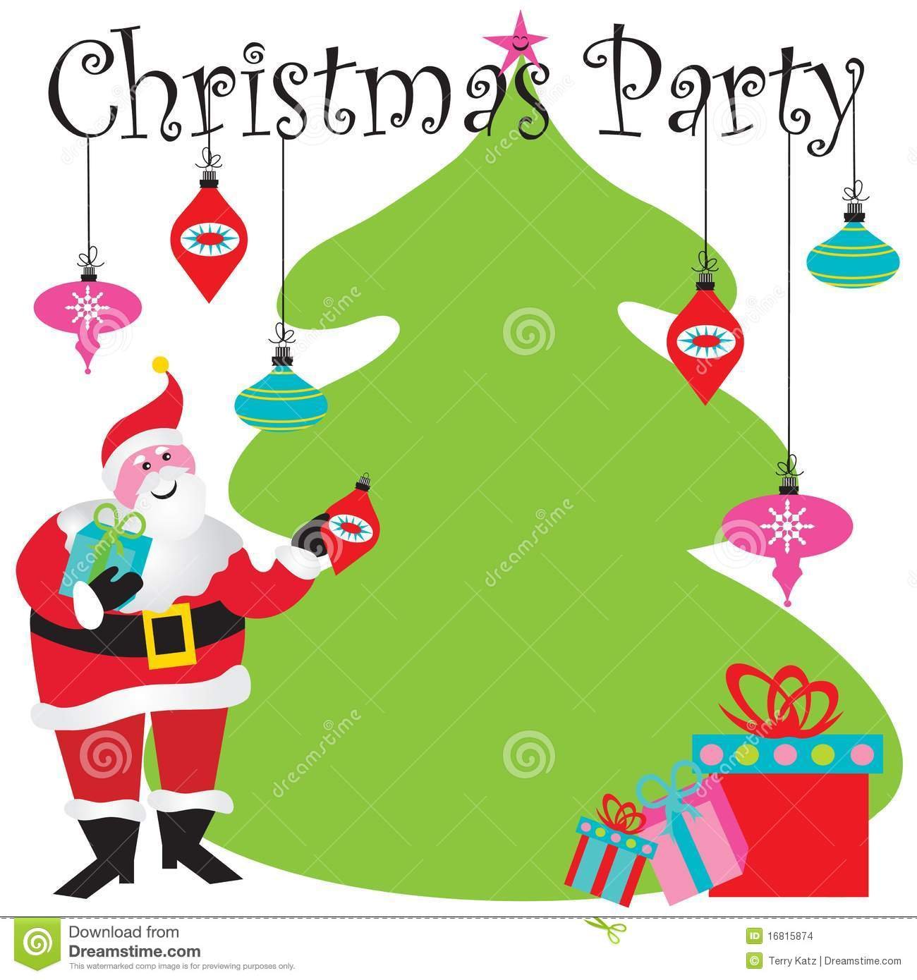 Christmas Party Invitation Royalty Free Stock Photo