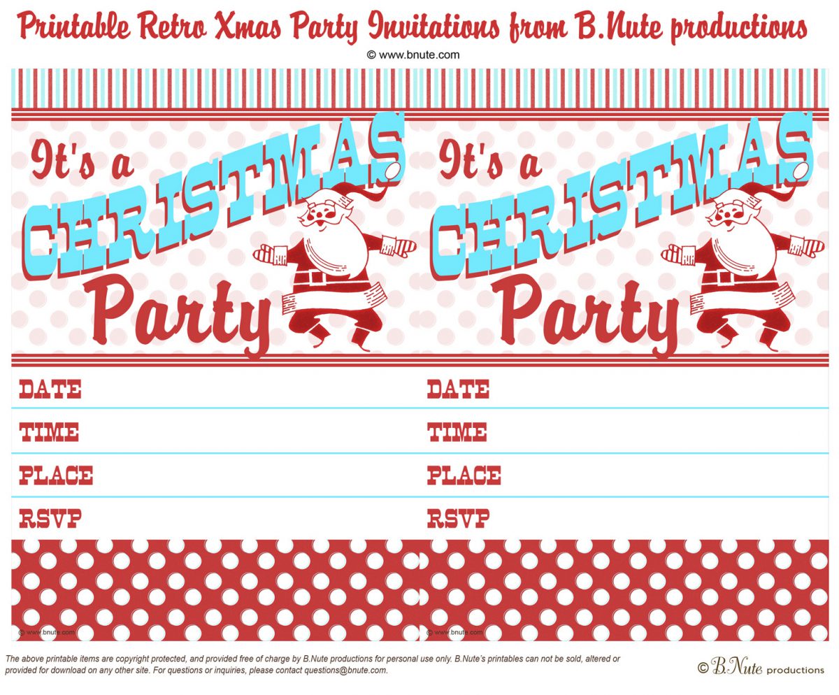 Christmas Party Printable Invitations Best Christmas Party